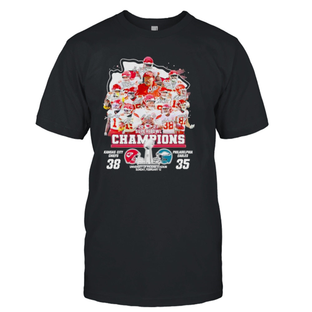 Chiefs 2022 Super Bowl LVII Champion Caricature Short Sleeve T Shirt