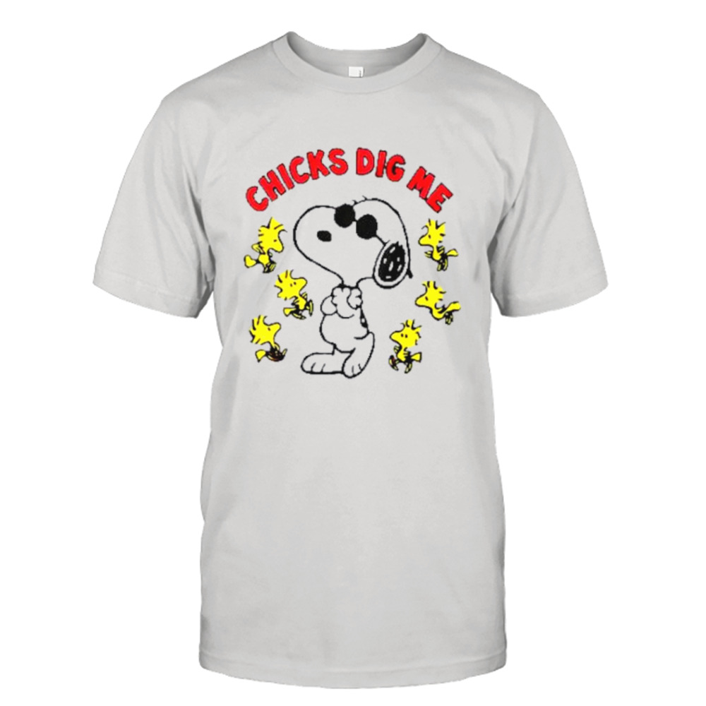 Snoopy Peanuts chicks dig me shirt