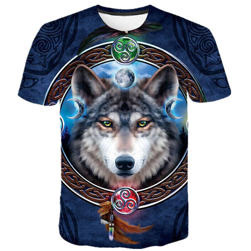 Animal Wolf 3D Print Casual Shirt