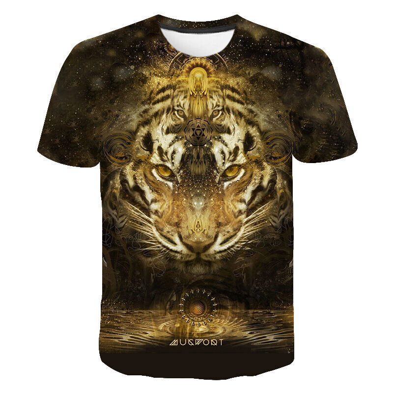 Animals Tiger 3D Print Clothing T-Shirts