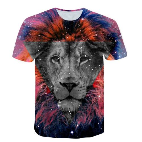 Fashion Cool Animal Lion 3D Print Shirt