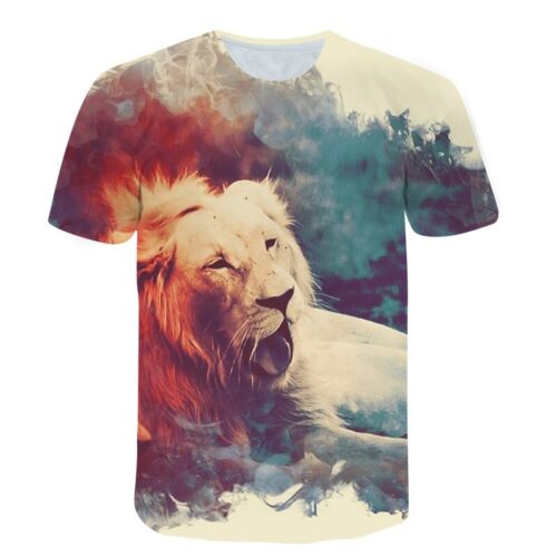 Fashion Cool Animal Lion 3D Print TShirt