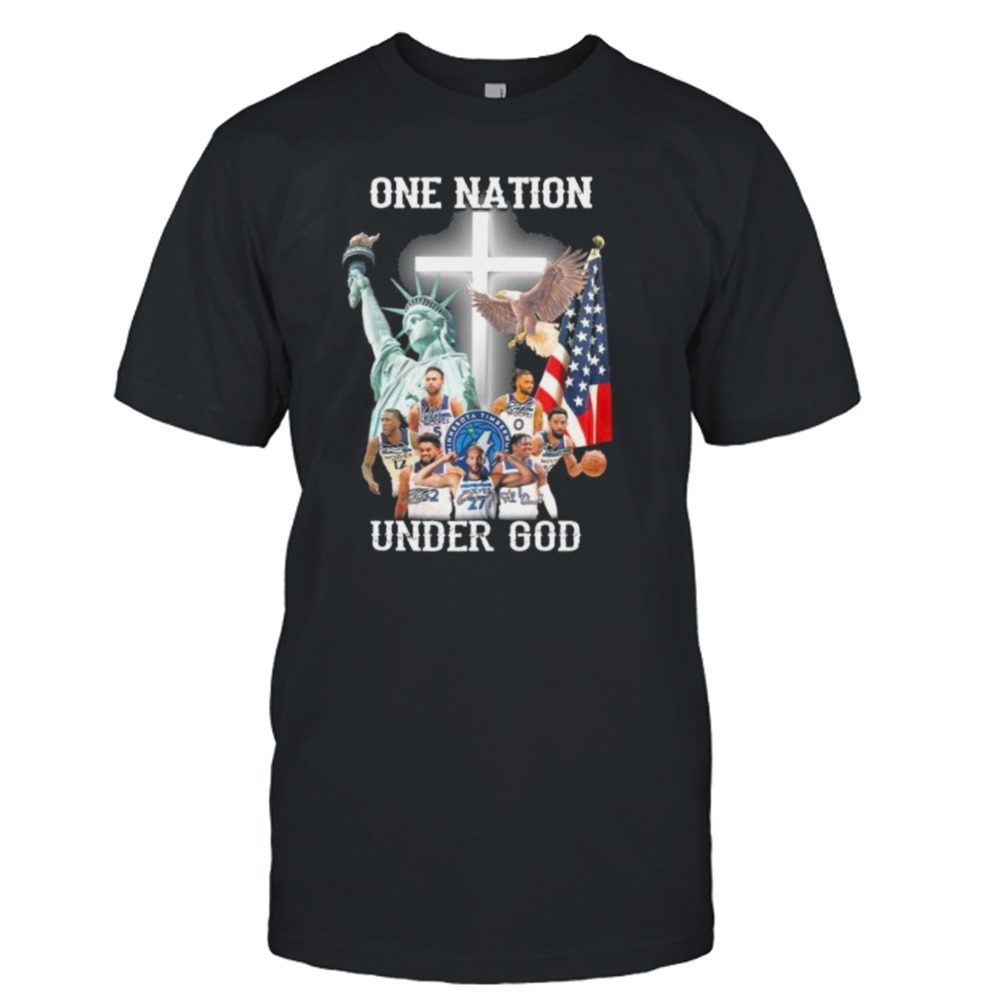 One Nation Under God Team Wolves Signature Shirt