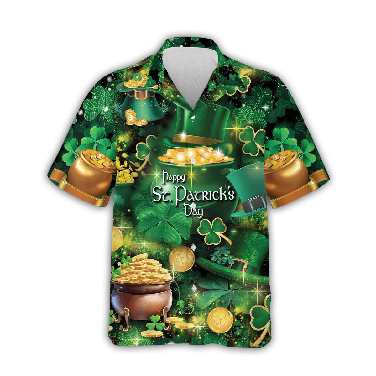 St Patrick's Day Hawaiian Shirt Irish Shamrock 3D Shirt