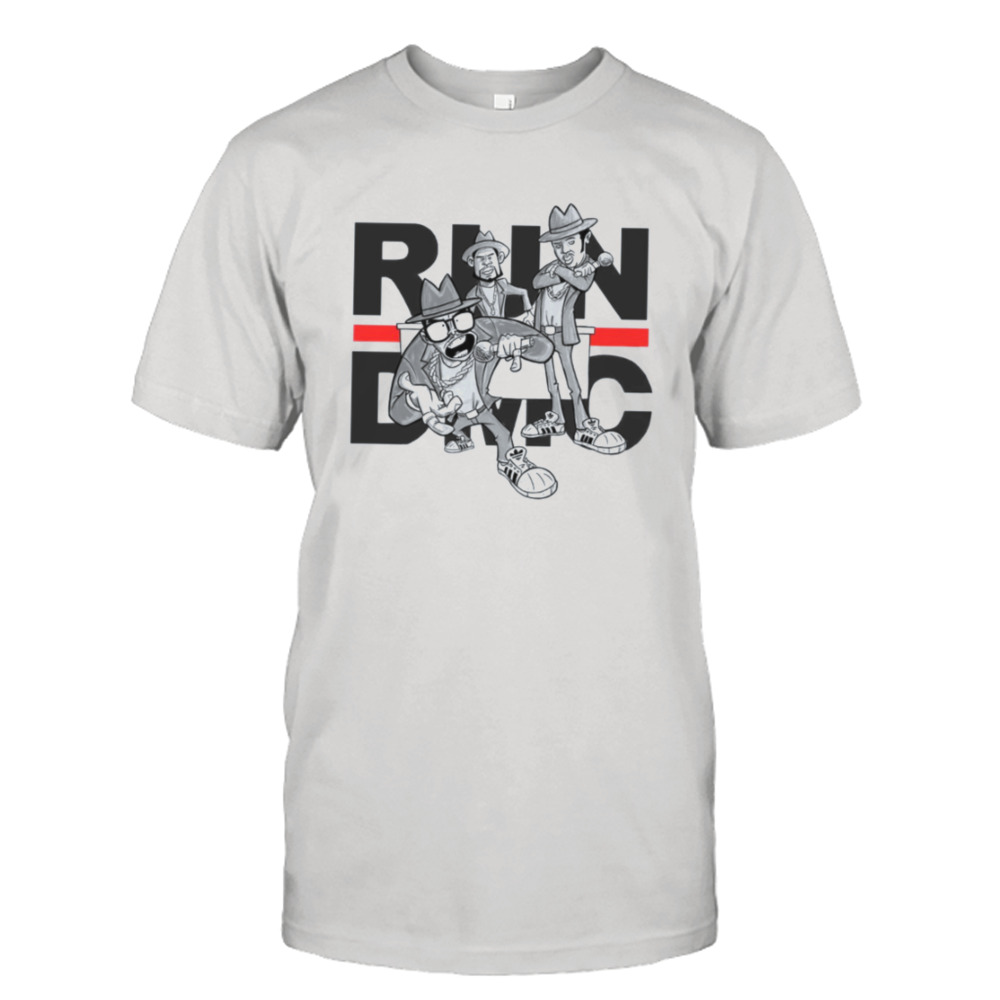 Cartoon Fanart Run Dmc Rap Band shirt