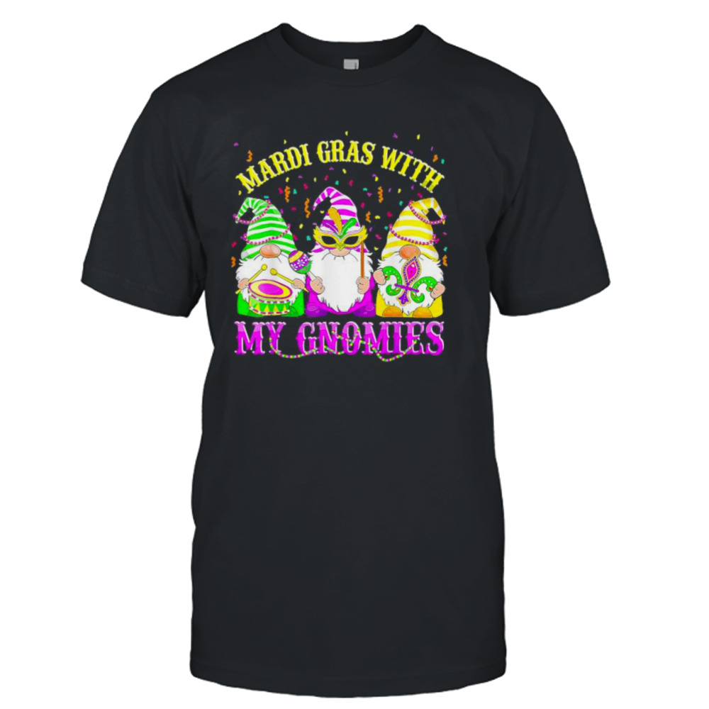 Mardi Gras With My Gnomies 2023 LOVE Mardi Gras LOVE T-Shirt