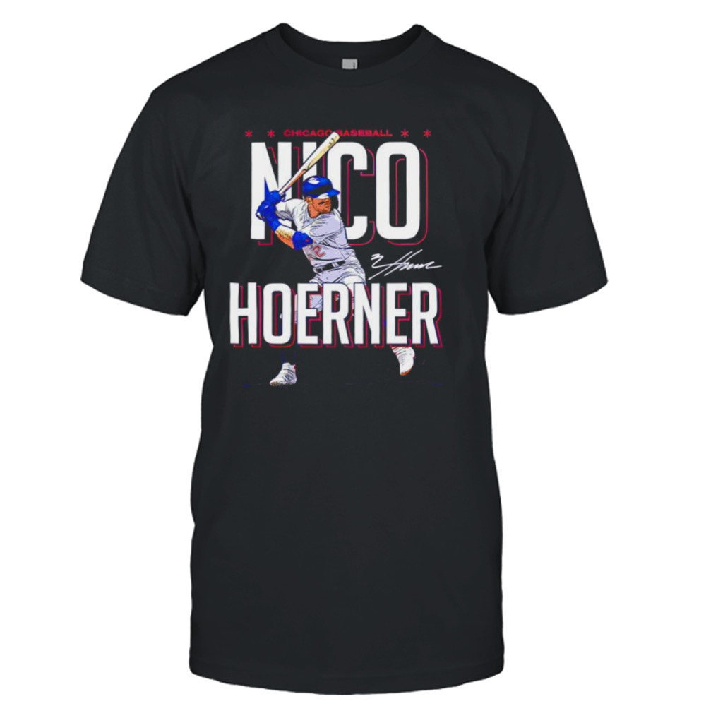 Nico Hoerner player Chicago Baseball signature shirt