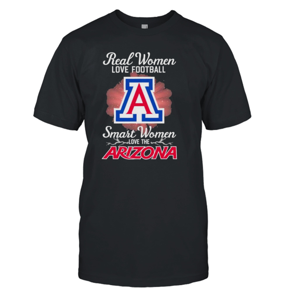 Real women love football smart women love the Arizona Wildcats 2023 logo shirt