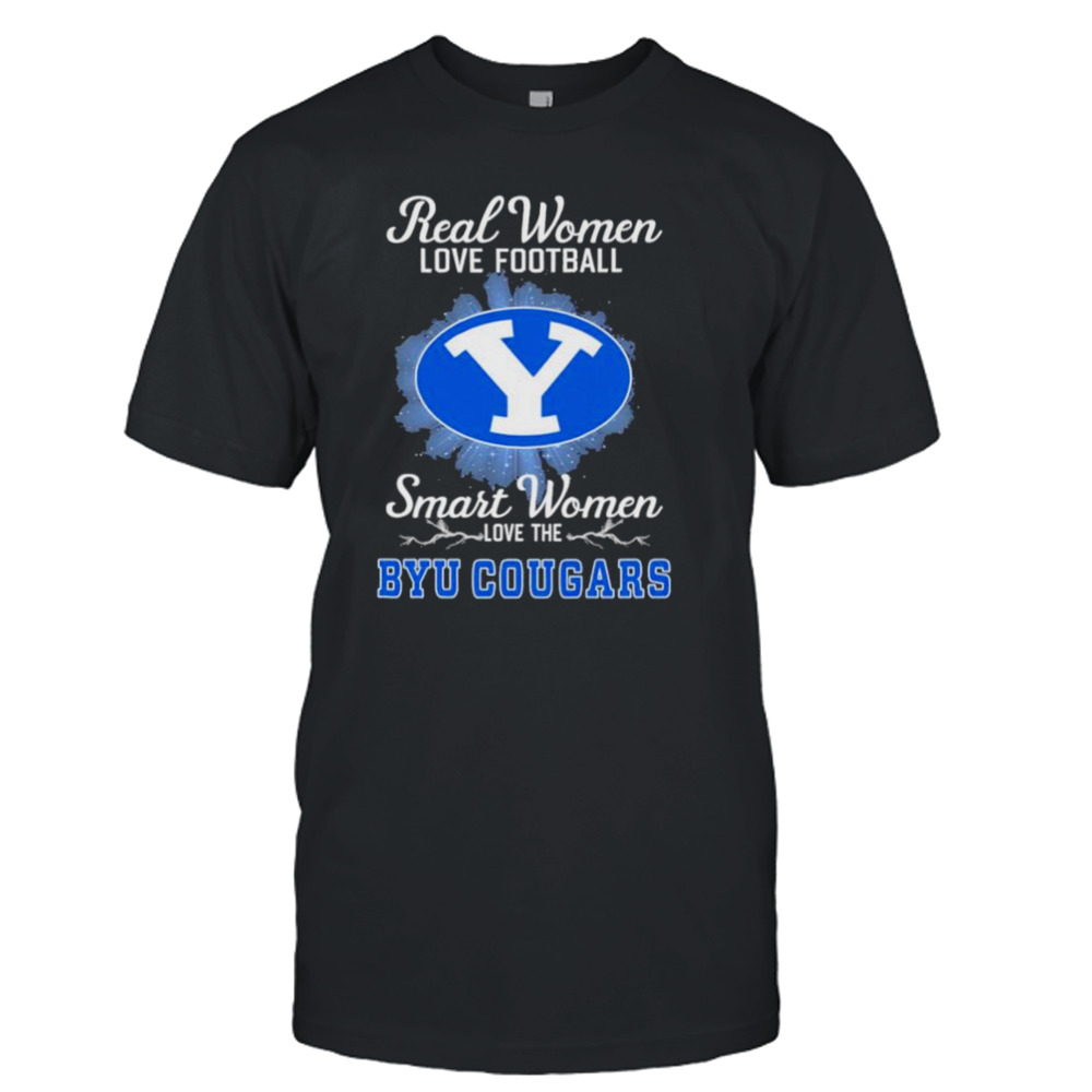 Real women love football smart women love the BYU Cougars 2023 logo shirt