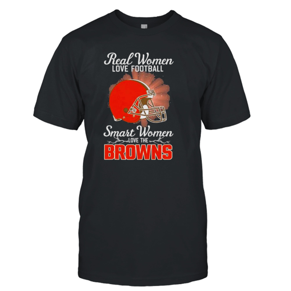 Real women love football smart women love the Cleveland Browns 2023 logo shirt