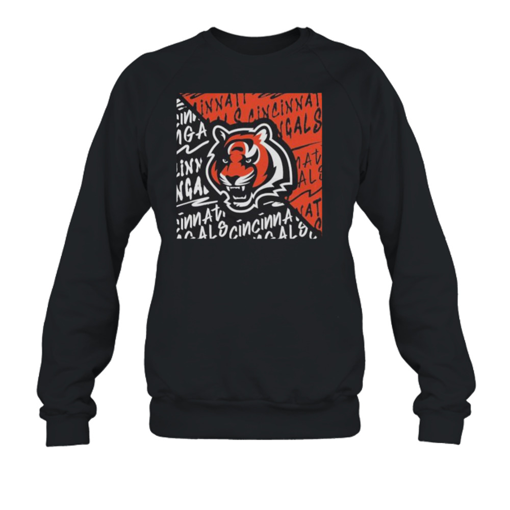 Youth Cincinnati Bengals Black Divide 2023 T-Shirt