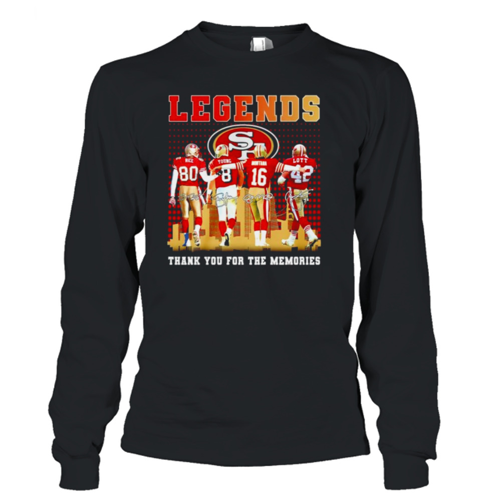 San Francisco 49ers Legends Thank You For The Memories Shirt