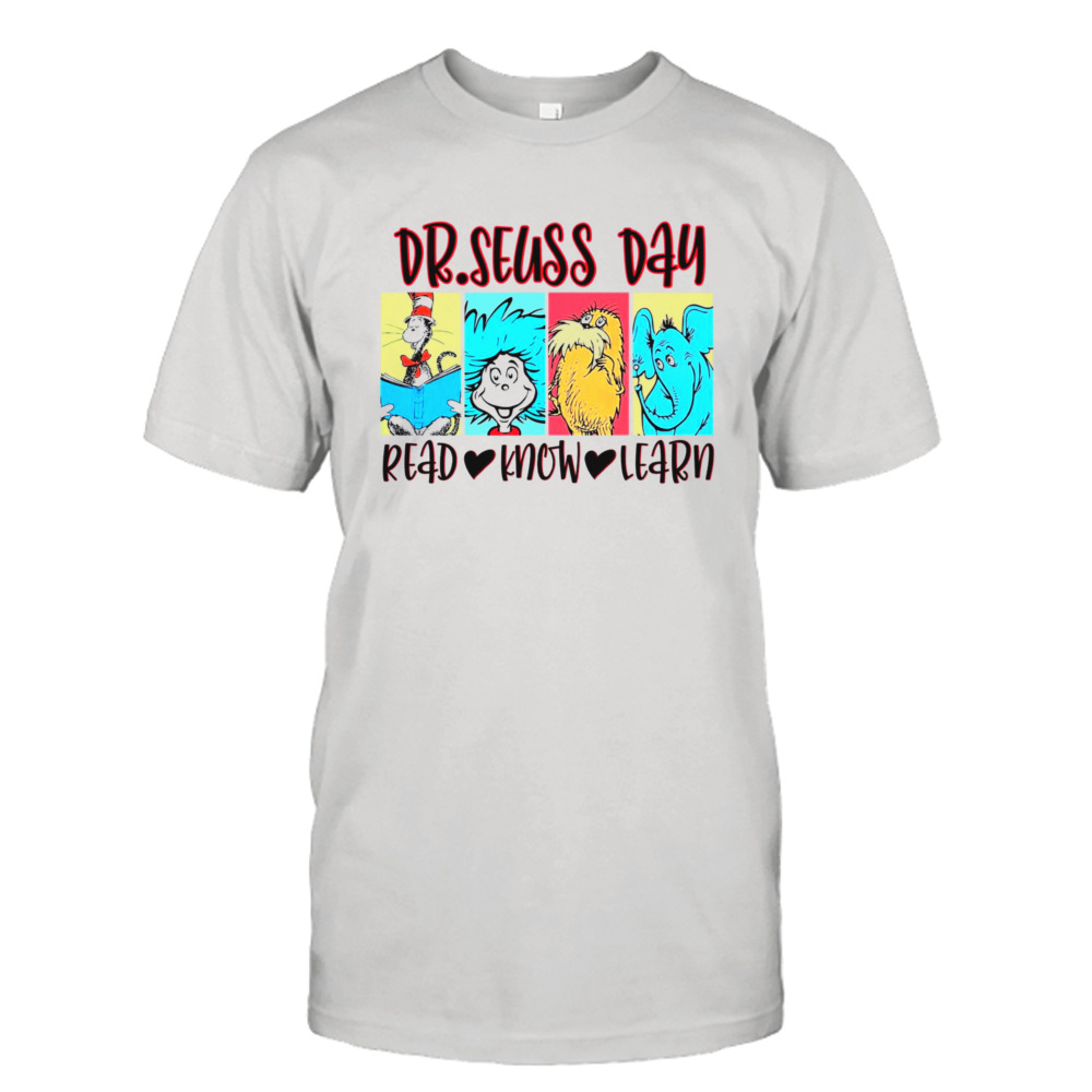 DrSeuss Read Know Learn Teacher Squad Shirt