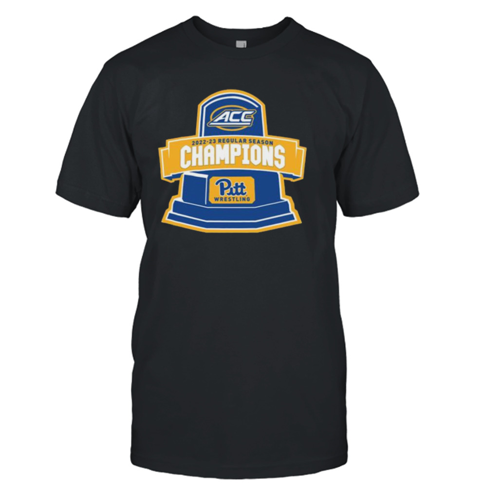 2023 Pitt Panthers Regular Season Champions ACC Wrestling T-Shirt