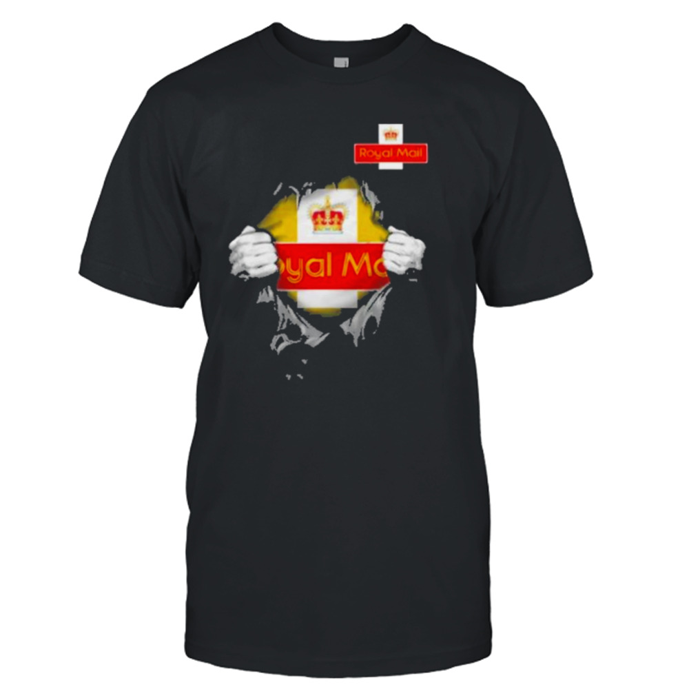 Blood inside Royal Mail shirt