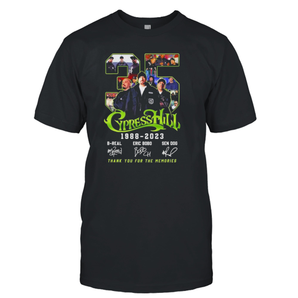 Cypress Hill 35 Years 1988-2023 Thank You For The Memories Signature Shirt