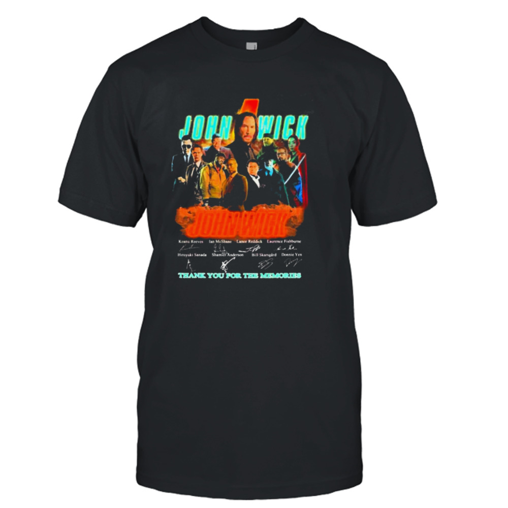 John Wick Members Thank You For The Memories Signatures shirt