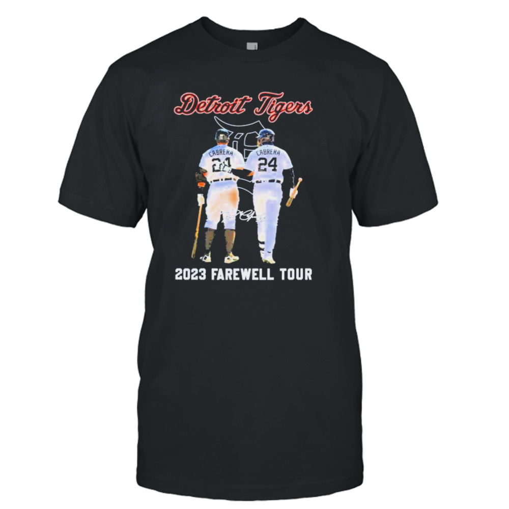 Miguel Cabrera #24 Detroit Tigers 2023 Farewell tour signature shirt