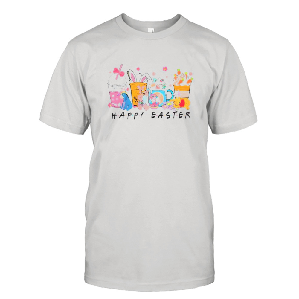 Cute Easter Bunny Winnie The Pooh Easter Coffee Cup Shirt