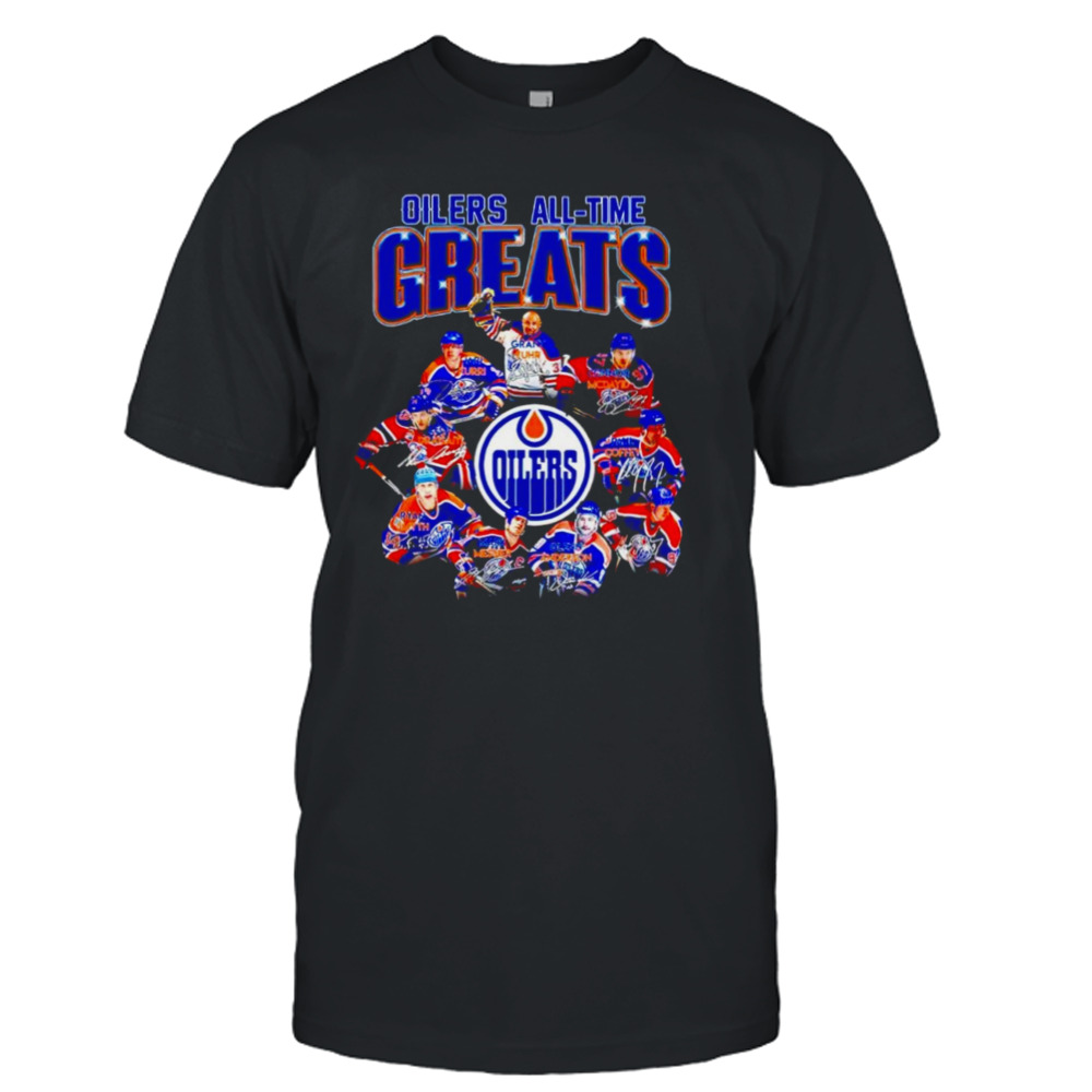 Edmonton Oilers all-time greats signature shirt