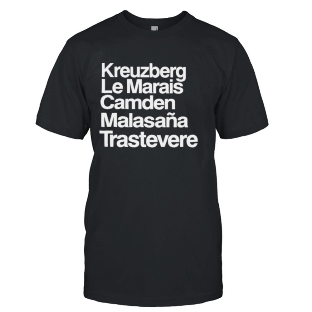 Kreuzberg Le Marais Camden Malasana Trastevere shirt