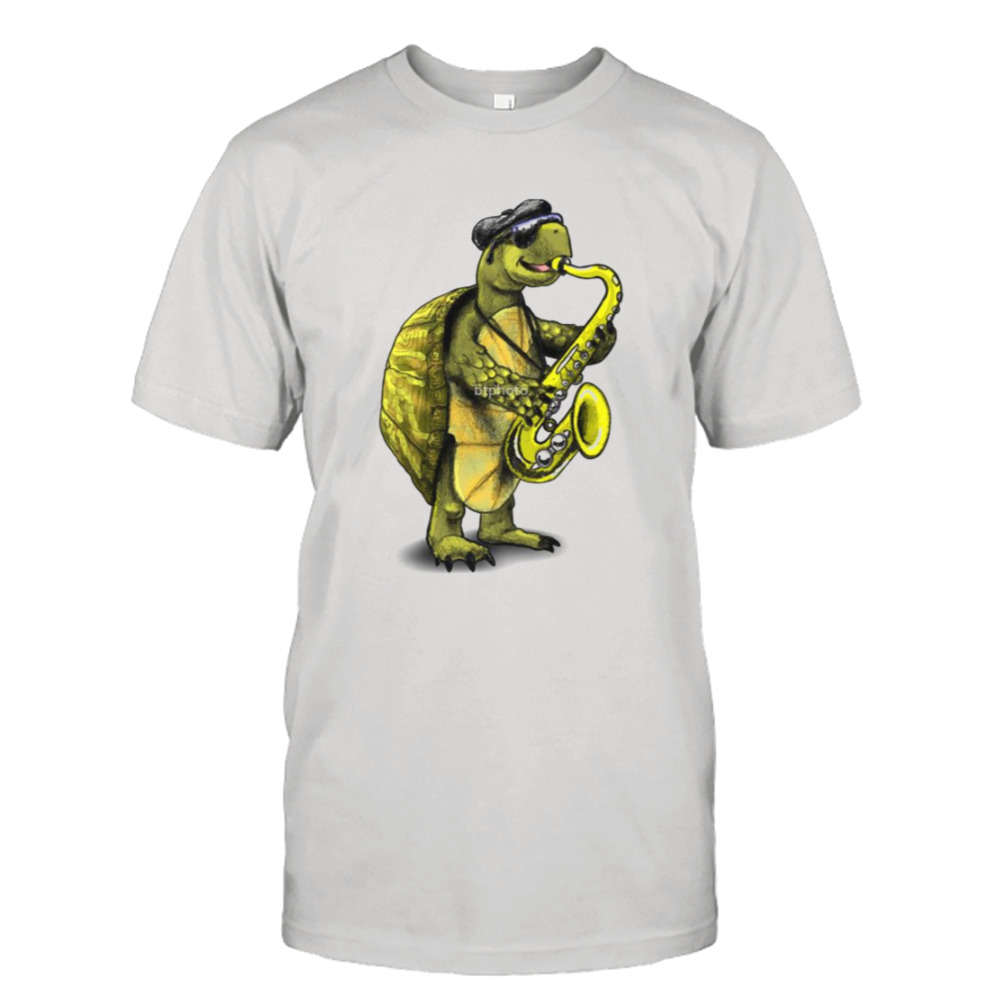 Turtle Playing The Saxophone shirt