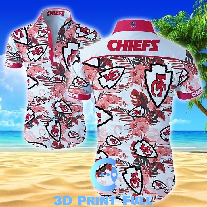 Beach Shirt Nfl Kansas City Chiefs Classic Premium Hawaiian Shirt