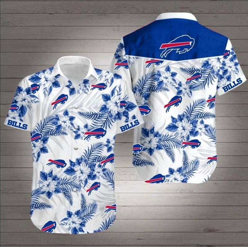 Buffalo Bills Hawaiian Shirt N01 tropical flower summer