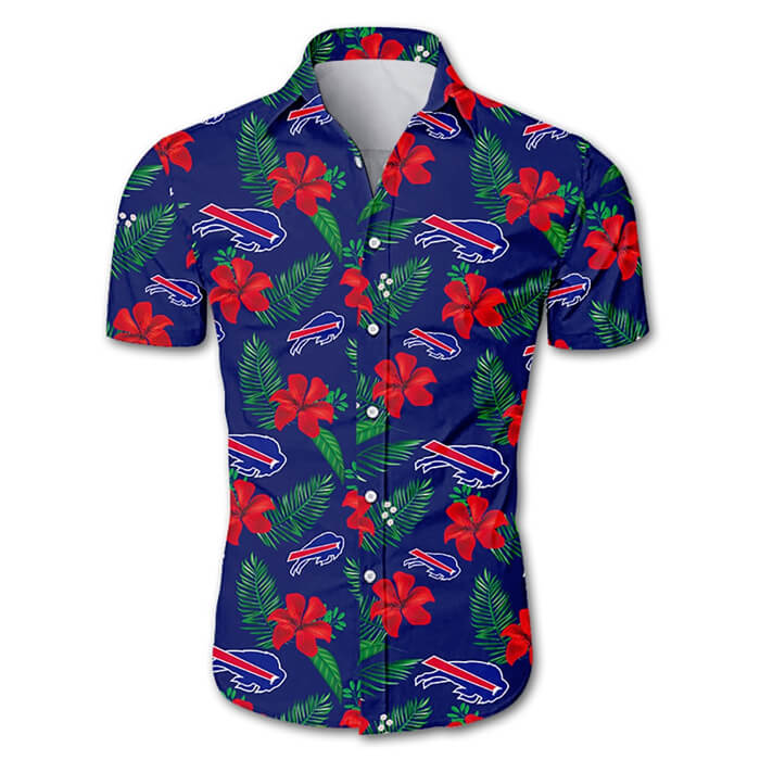 Buffalo Bills Hawaiian Shirt men tropical flower