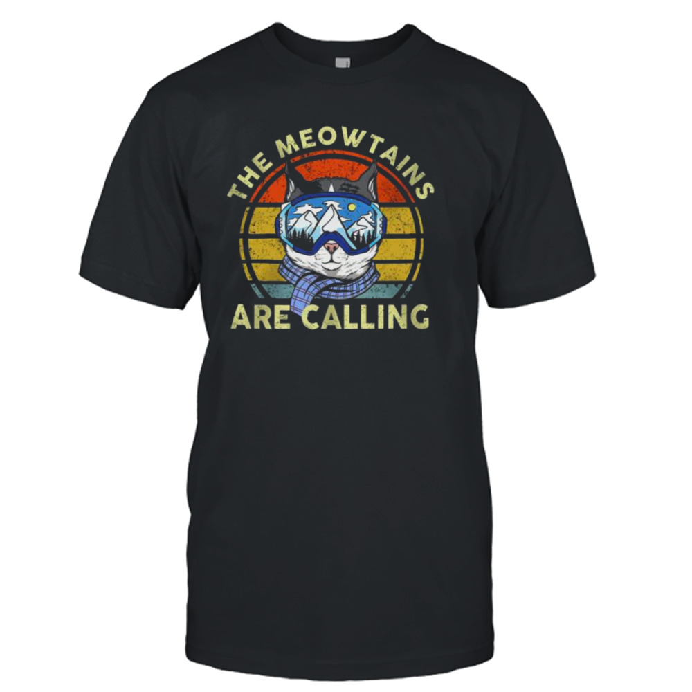 Car the meowtains are calling vintage shirt