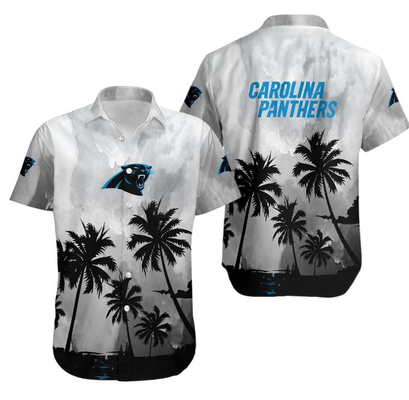 Carolina Panthers Coconut Trees NFL Gift For Fan Hawaiian Graphic