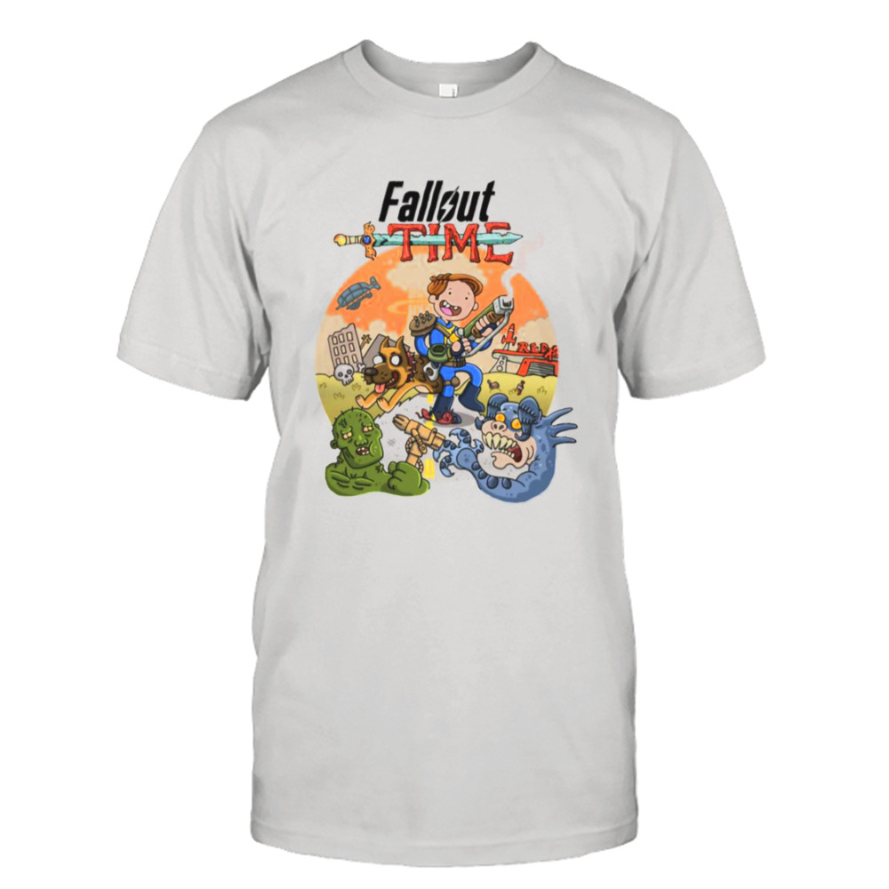 Cartoon Design Fallout Game shirt