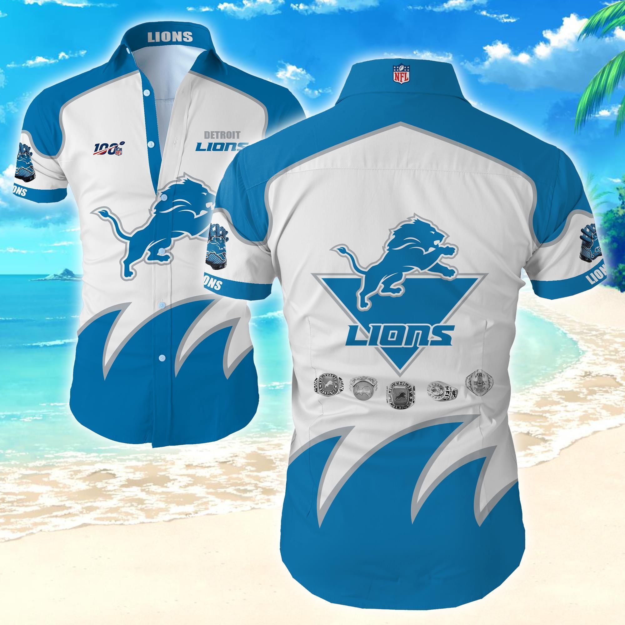 Detroit Lions Hawaiian Aloha Shirt For Cool Fans