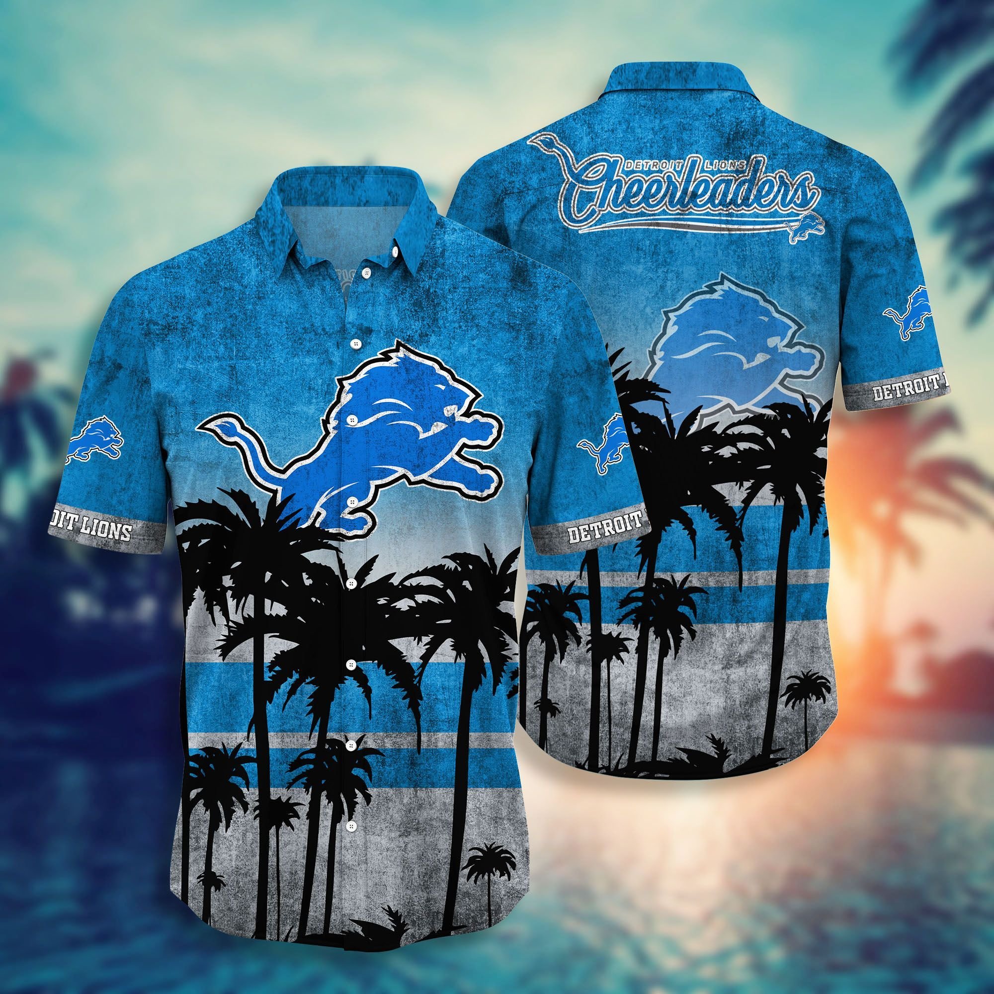 HOT Detroit Lions NFL Summer Hawaiian Shirt And Shorts