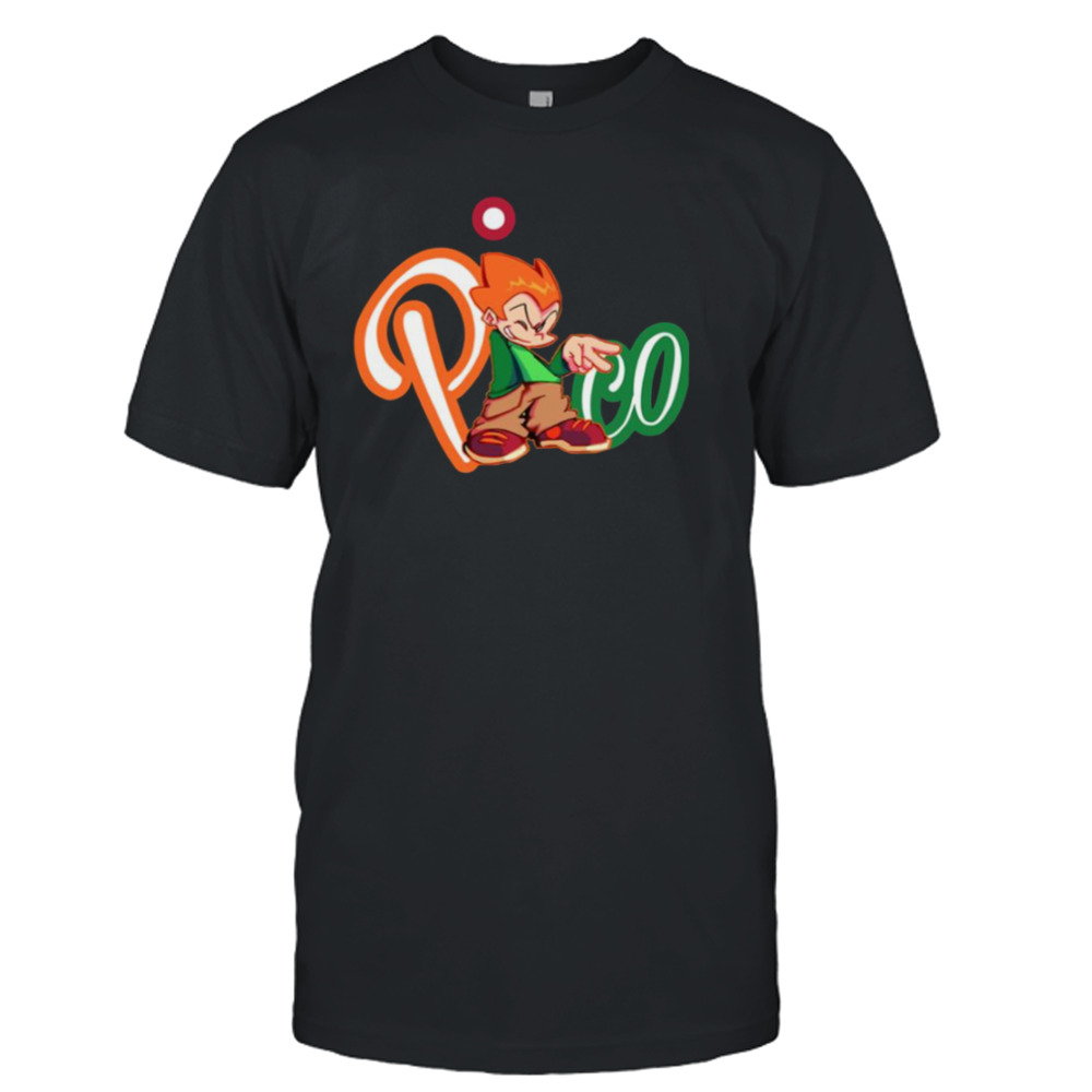 Fnf Pico Friday Night Funkin Orange Logo shirt