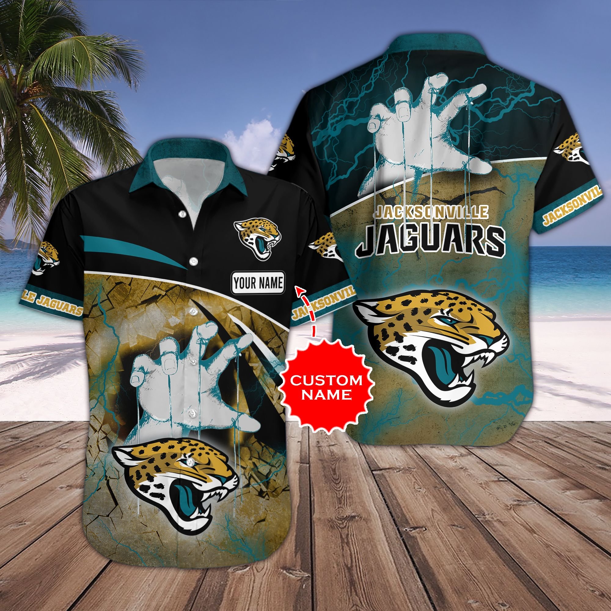 Jacksonville Jaguars Hawaiian Shirt and Short