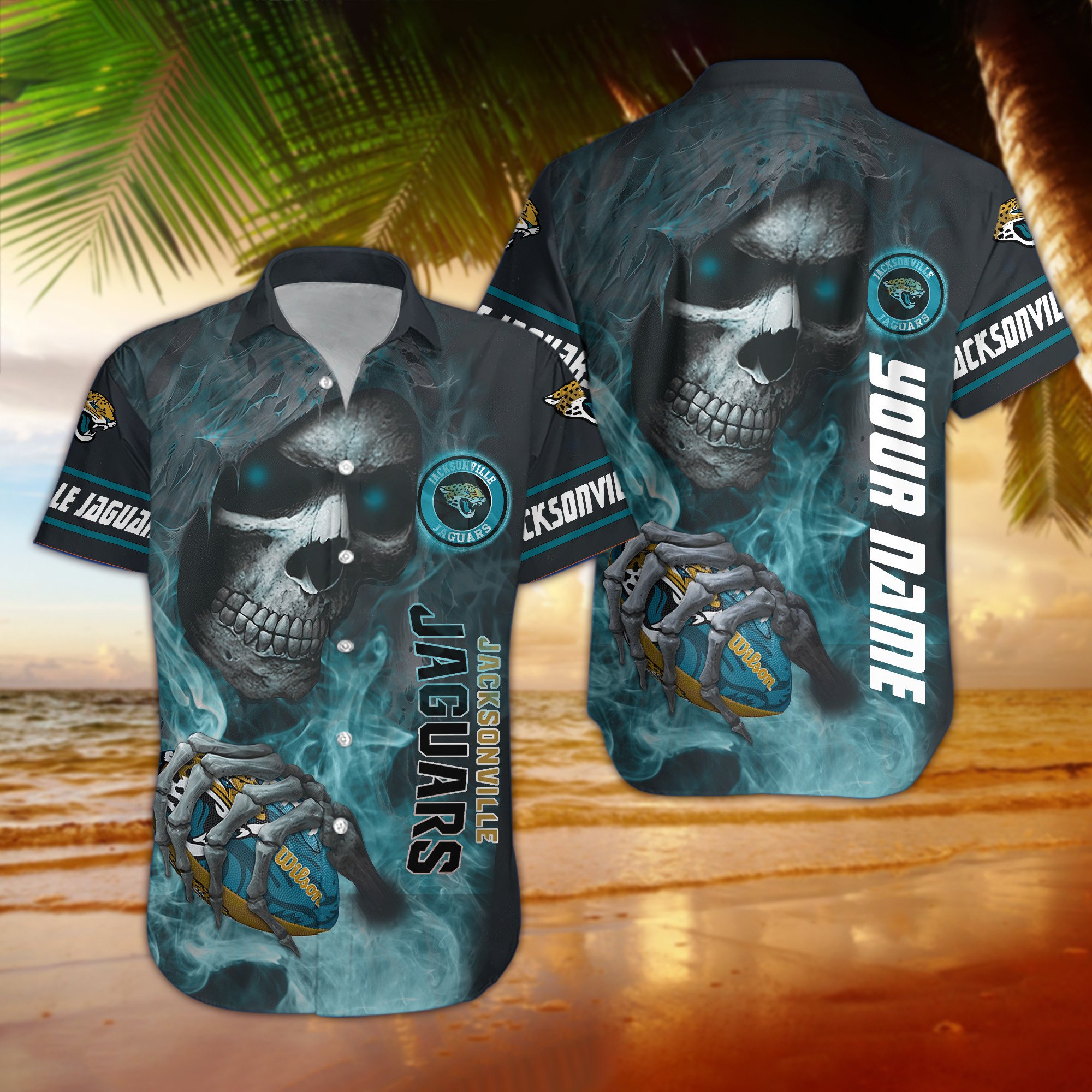 Jacksonville Jaguars NFL All over print Personalized Hawaiian Shirt And Shorts