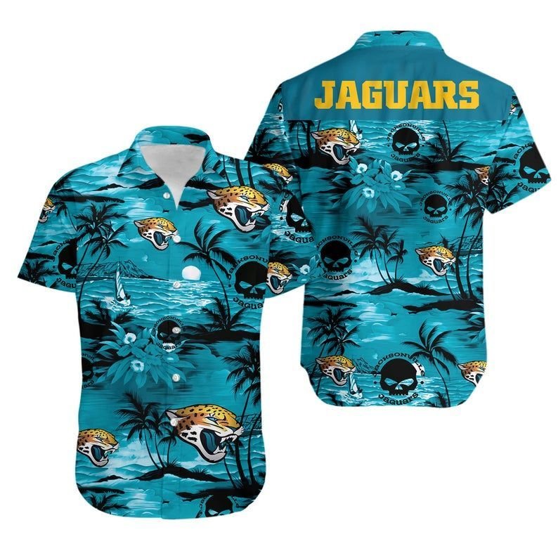 Jacksonville Jaguars NFL Football Hawaiian Graphic Print Short Sleeve