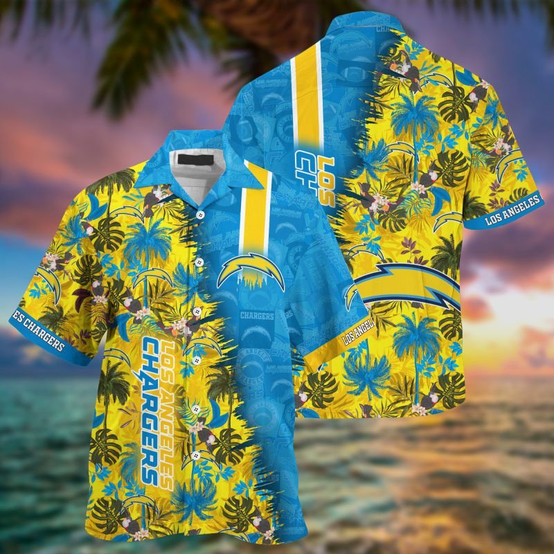 Los Angeles Chargers NFL Summer Hawaiian Shirt And Shorts