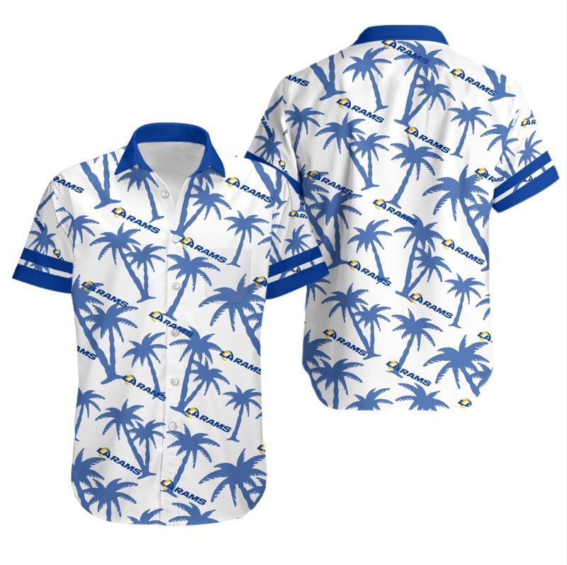 Los Angeles Rams Coconut Tree NFL Gift For Fan Hawaii Shirt and Shorts