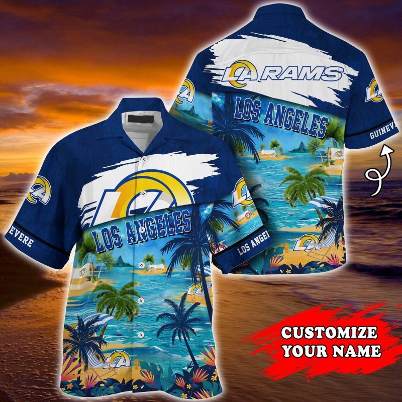 Los Angeles Rams NFL Customized Summer Hawaiian Shirt