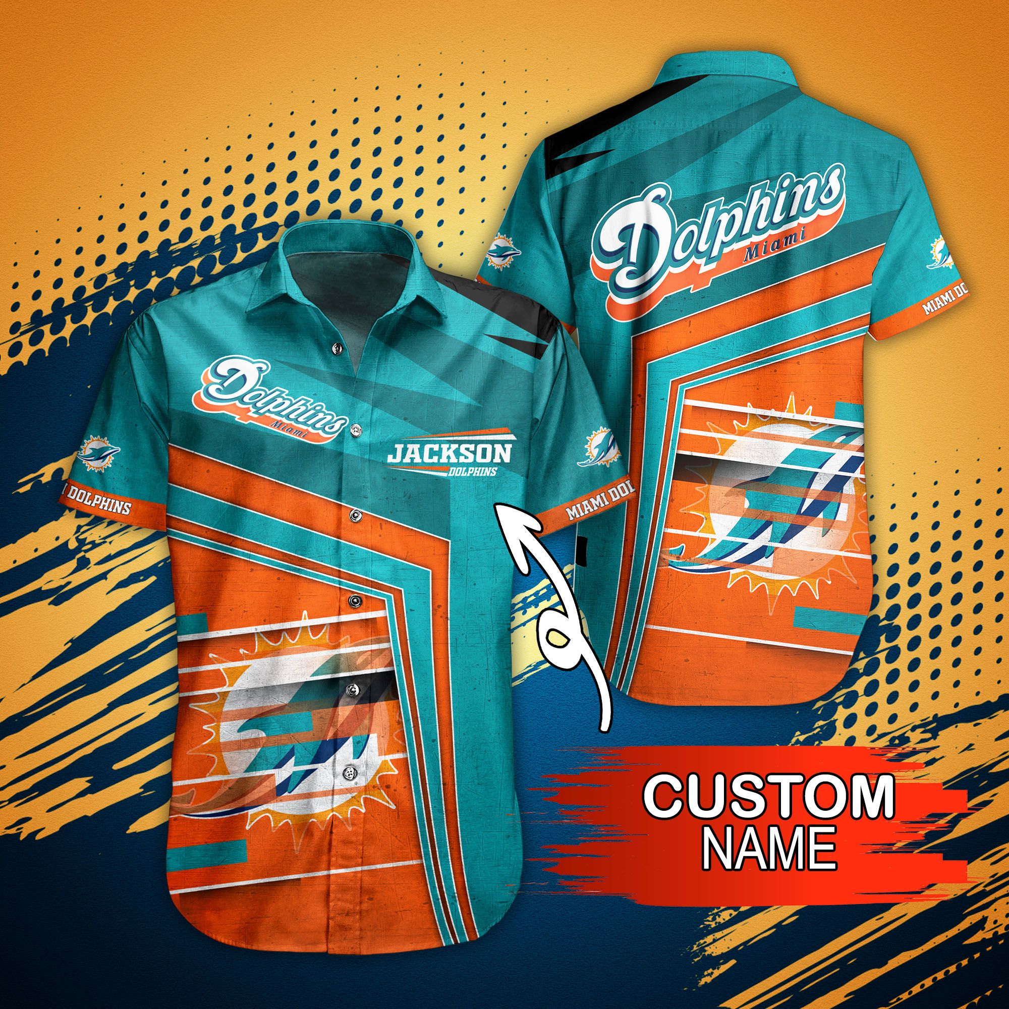 Miami Dolphins Hawaiian Shirt And Short Name Personalized This Summer