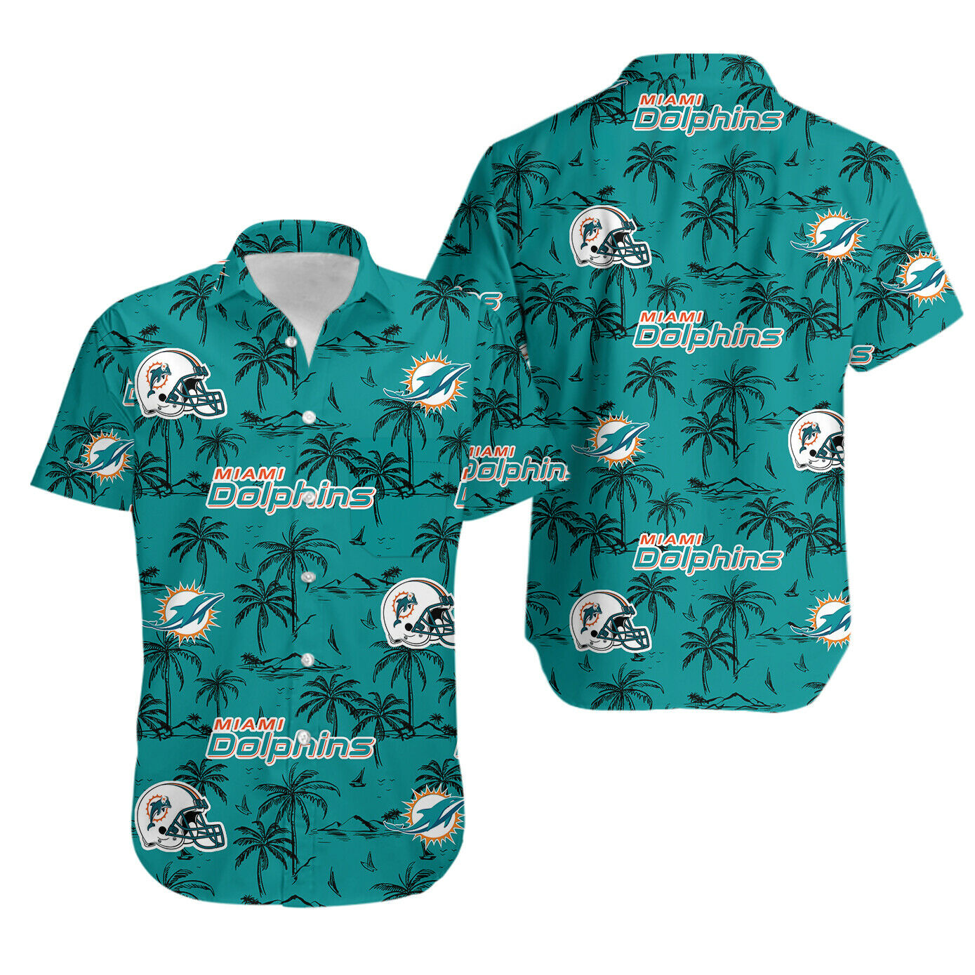 Miami Dolphins hawaiian shirt NFL for fan