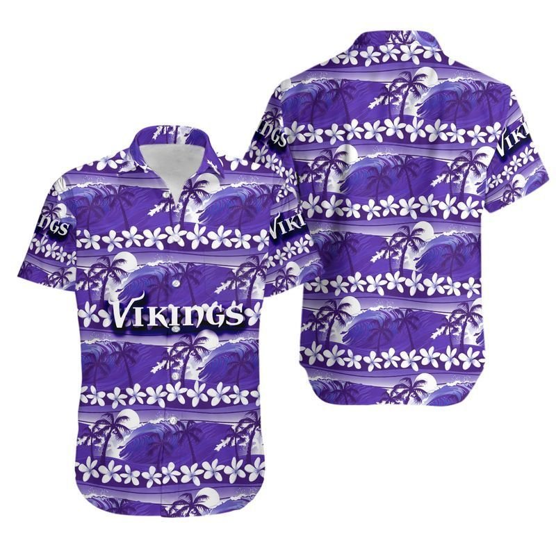 Minnesota Vikings Coconut Trees NFL Gift For Fan Hawaii Shirt and Shor