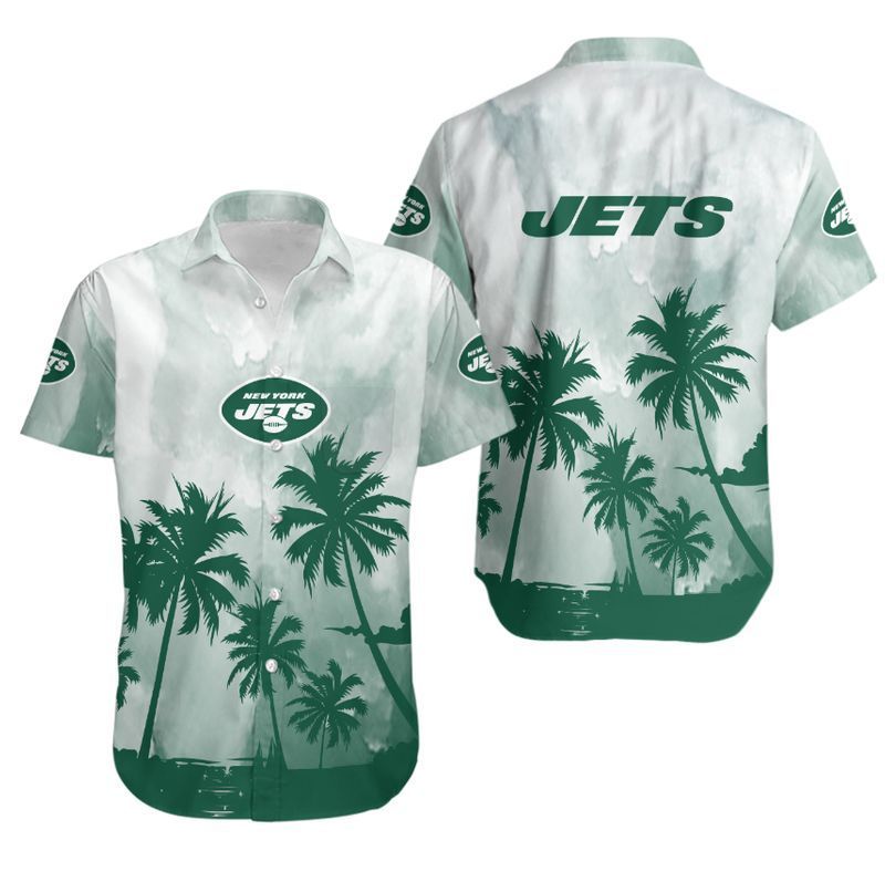 New York Jets Coconut Trees NFL Gift For Fan Hawaiian Graphic Print Sh