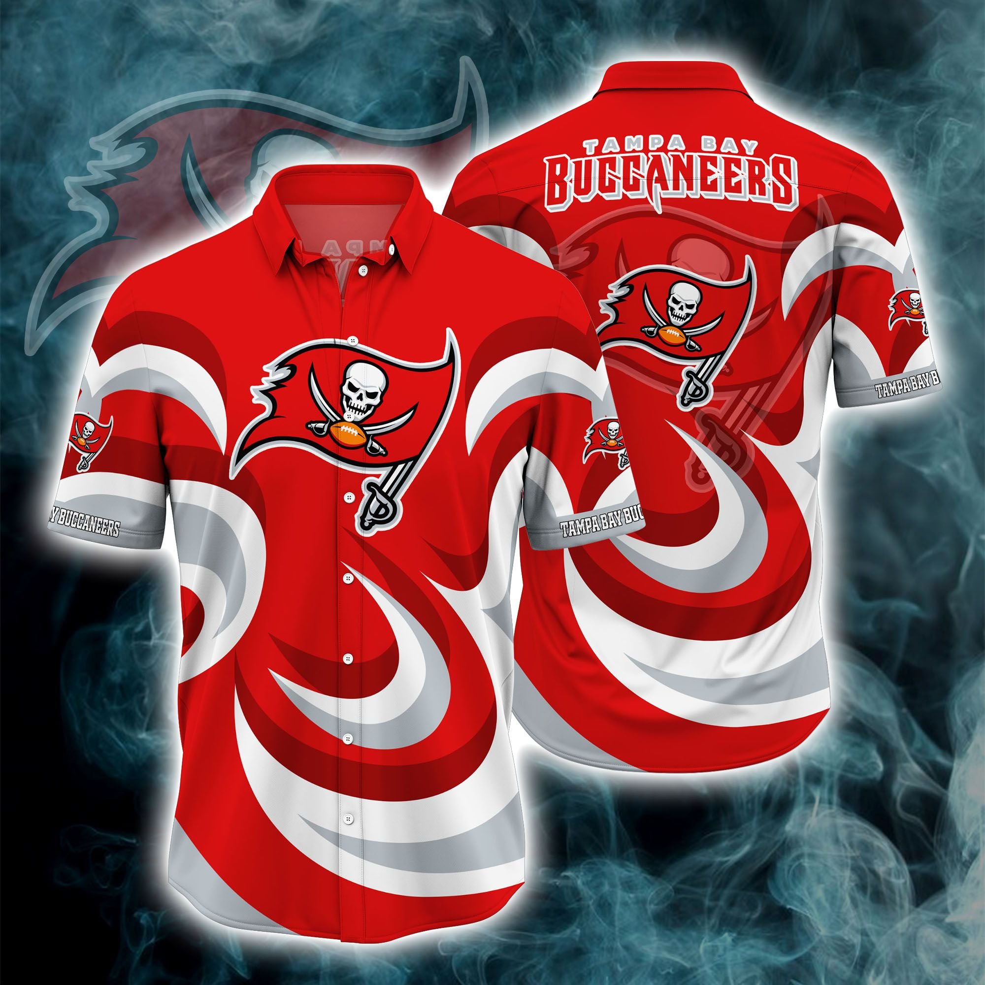 Tampa Bay Buccaneers NFL Hawaiian Hoodie All over print Clothing DTAll over print133012