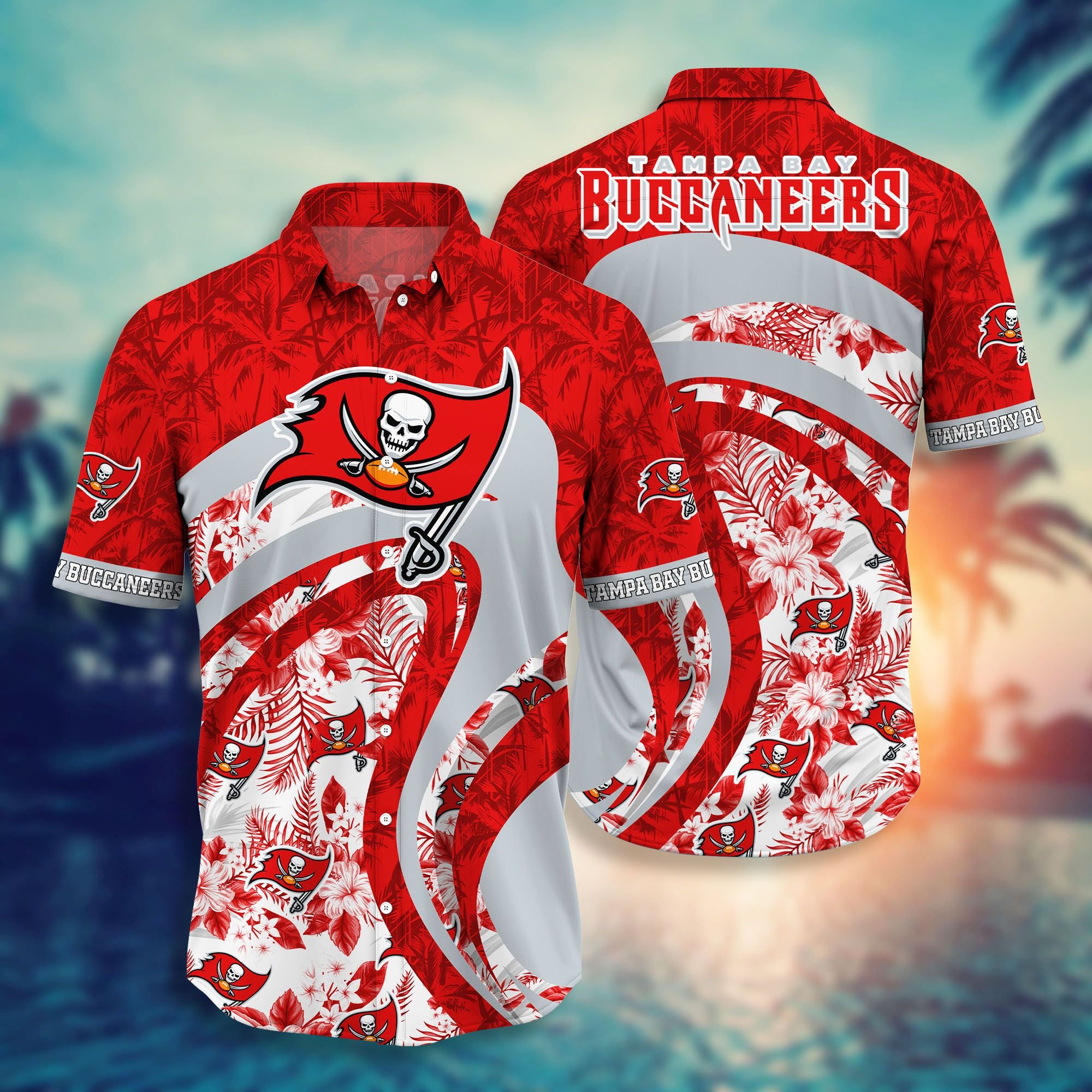 Tampa Bay Buccaneers NFL Hawaiian Shirt and Short