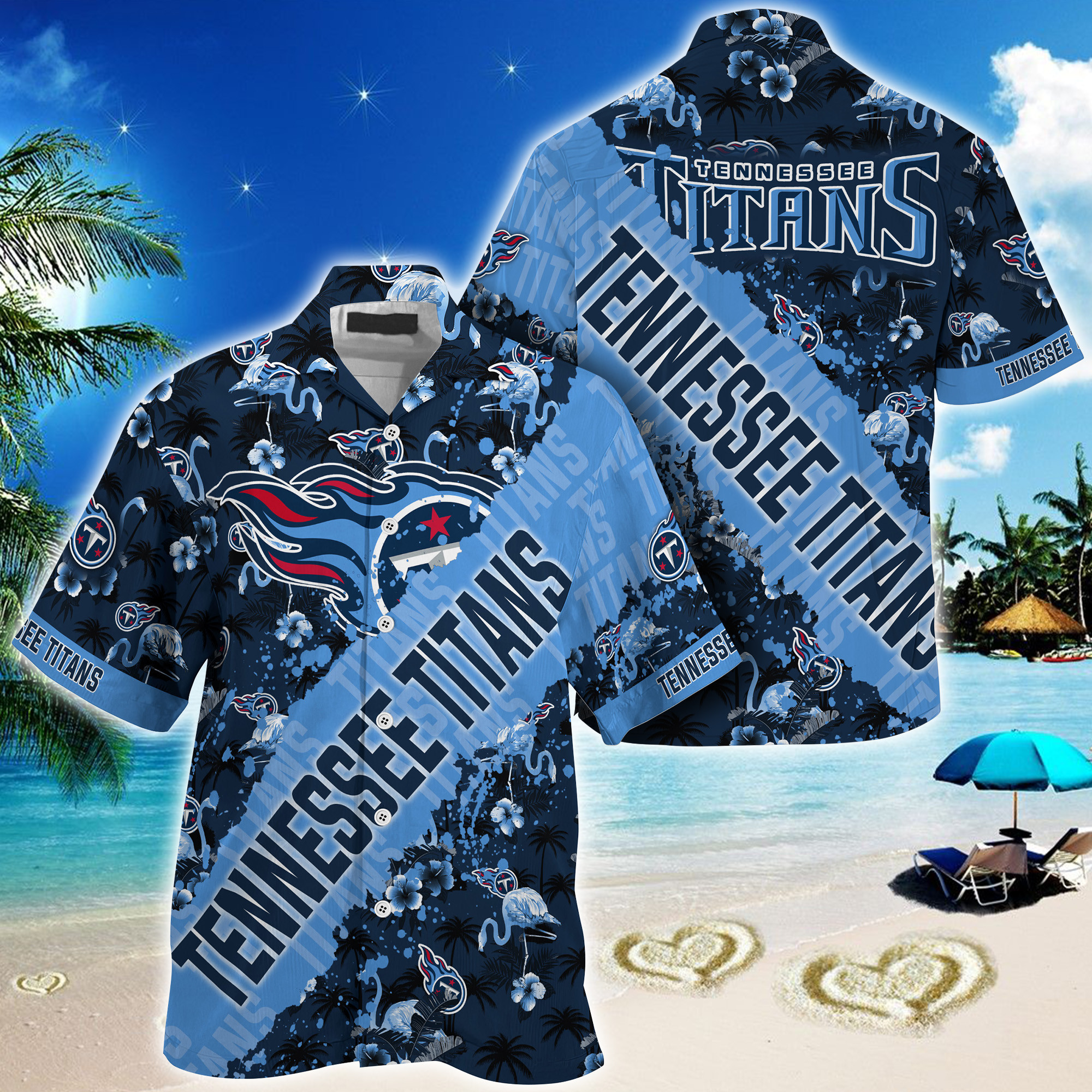 Tennessee Titans NFL Trending Summer Hawaiian Shirt With Tropical Patterns