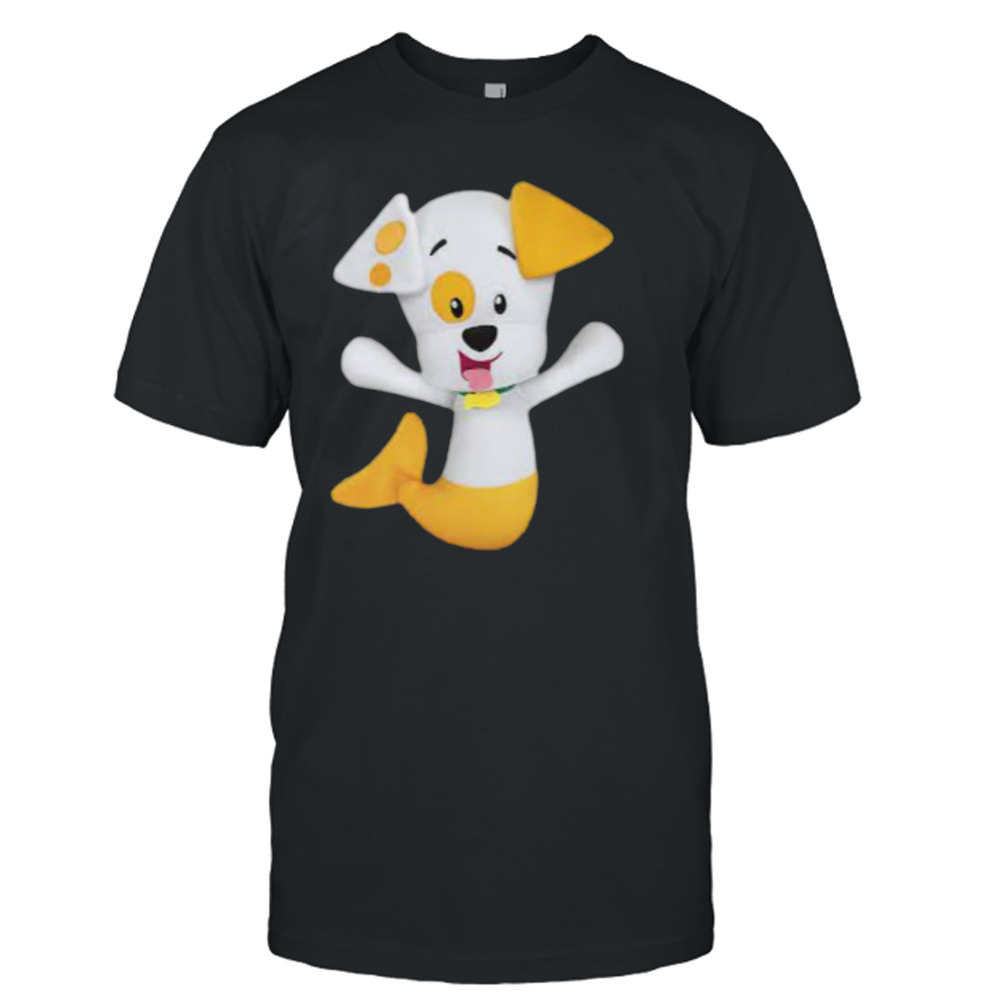 Cute Dog In Bubble Guppies shirt