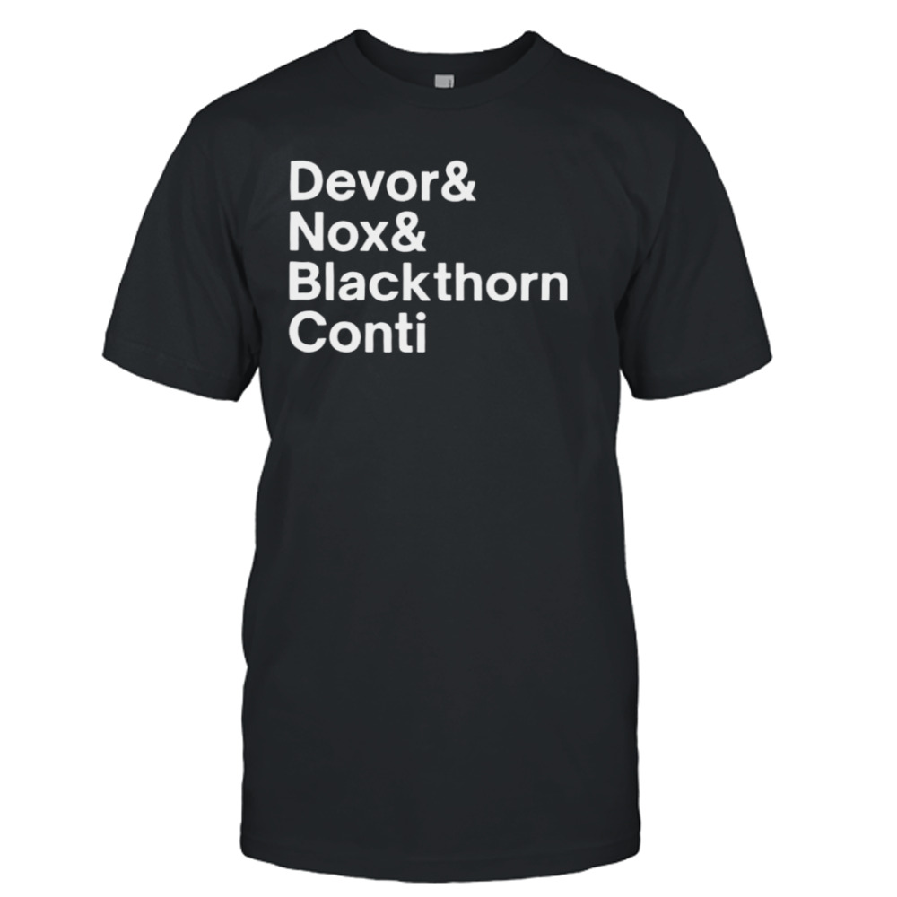 Devor and nox and blackthorn conti shirt